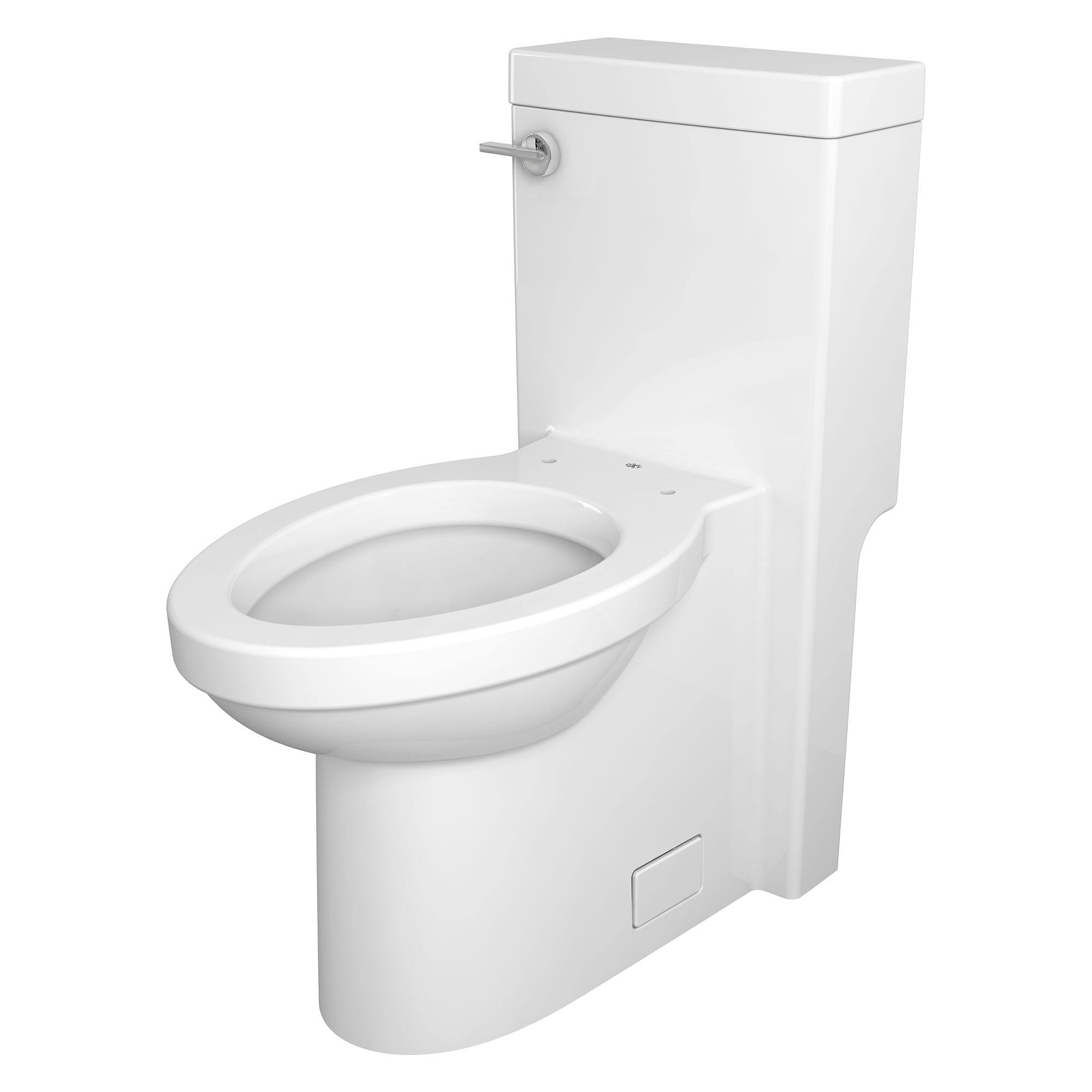 Cossu® One-Piece Chair-Height Left-Hand Trip Lever Elongated Toilet with Seat